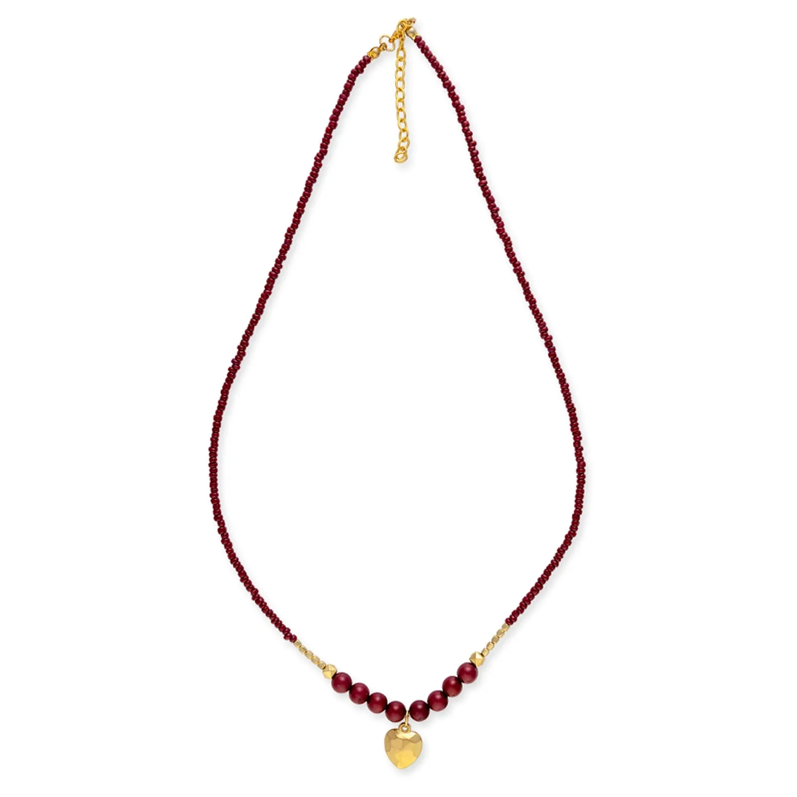 Golden Heart Necklace sold by Myra Bag product image thumbnail 2