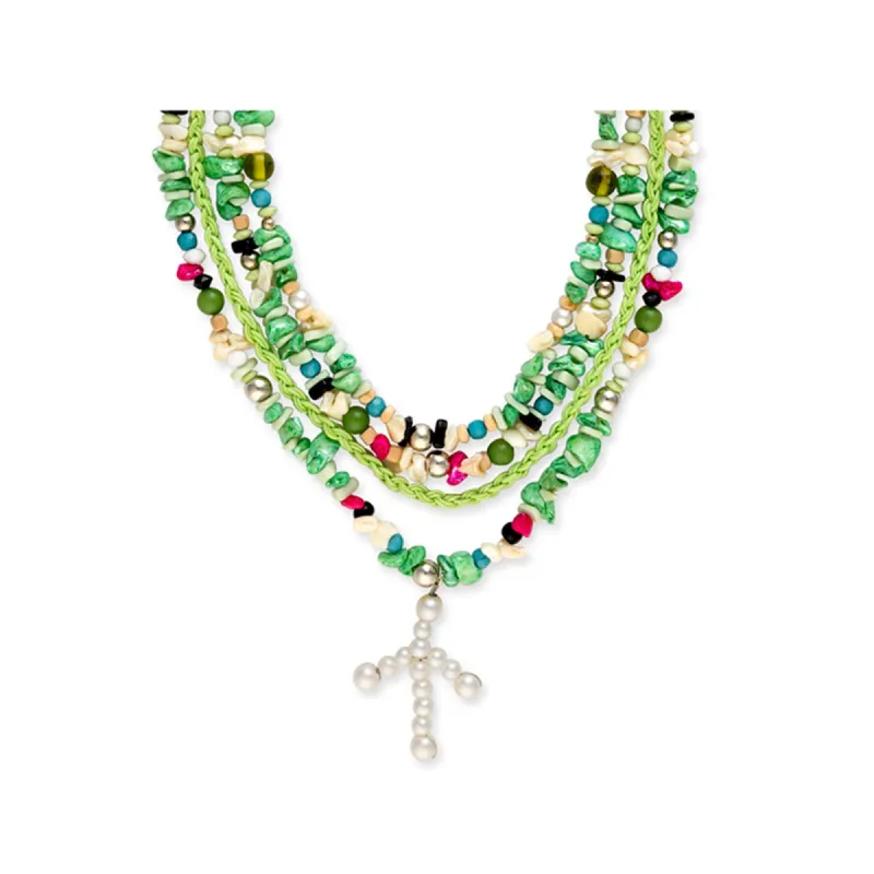 Beauty Of Faith Multistrand Necklace sold by Myra Bag