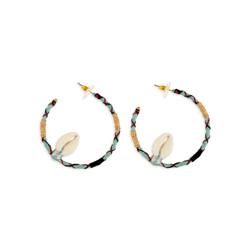 Earth Treasures Hoop Earrings sold by Myra Bag