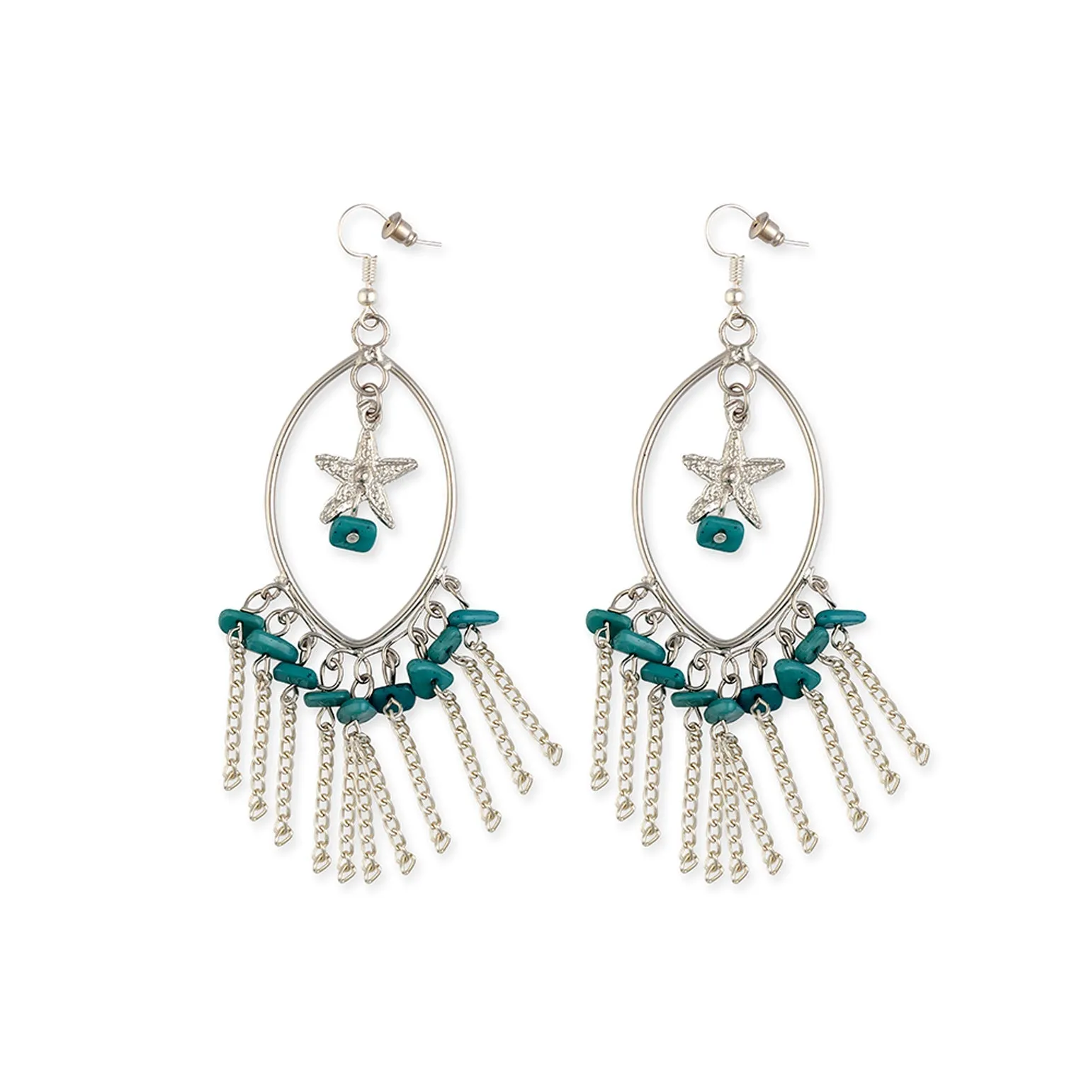 Star Sky Marquise Hoop Earrings sold by Myra Bag
