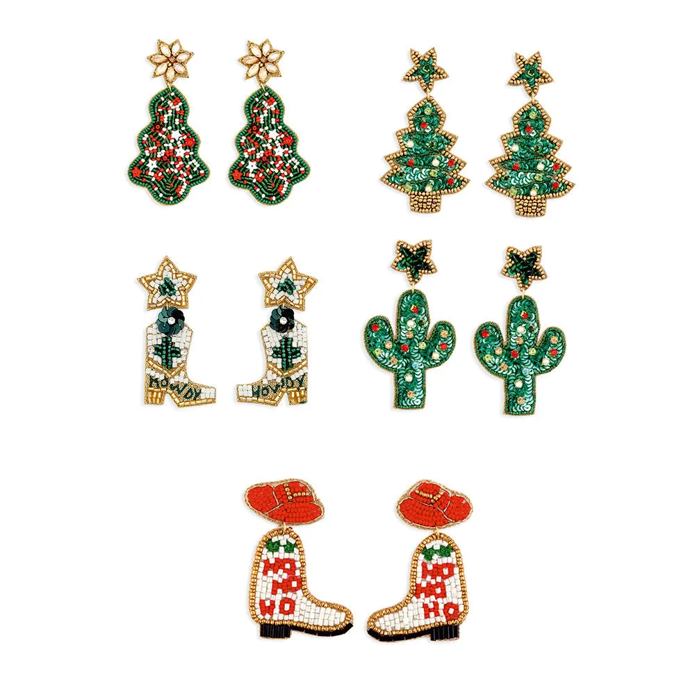 Jingle All The Way Set Of 5 Earrings sold by Myra Bag