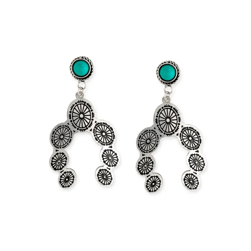 Horseshoe Concho Earrings sold by Myra Bag