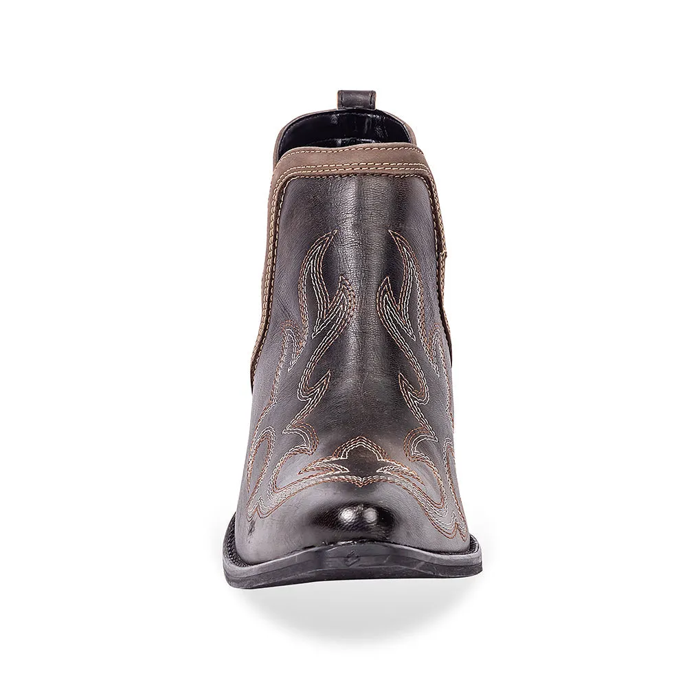 Emmie Faye Stitched Leather Boots sold by Myra Bag product image thumbnail 4