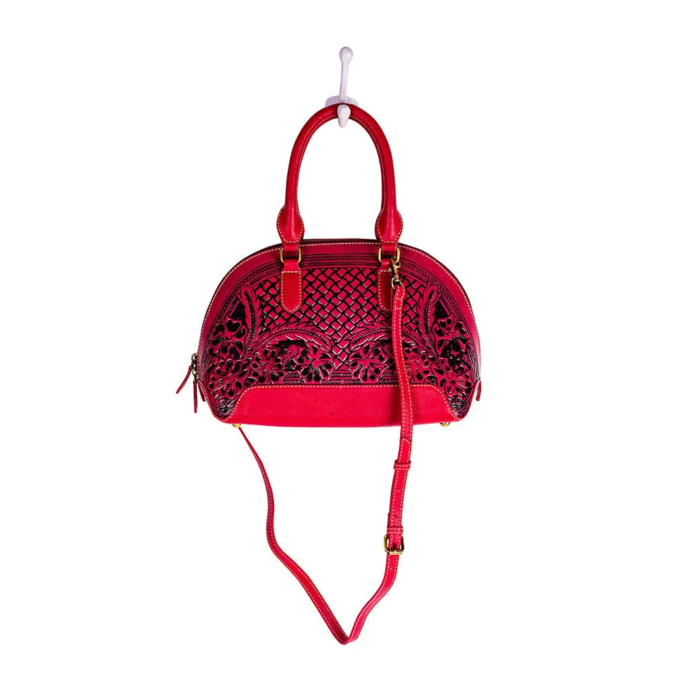 Emmylou Pass Hand-tooled Bag in Red sold by Myra Bag product image thumbnail 5