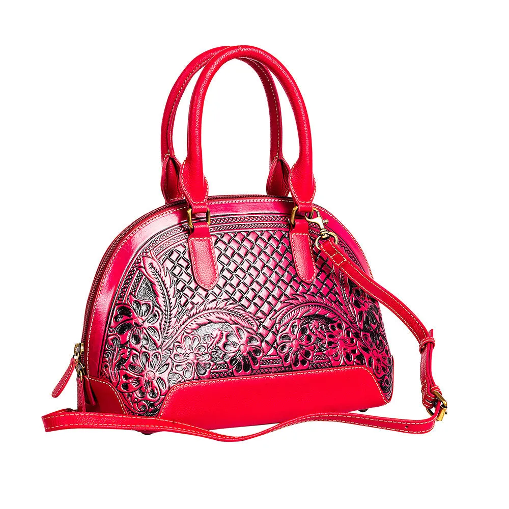 Emmylou Pass Hand-tooled Bag in Red sold by Myra Bag product image thumbnail 2