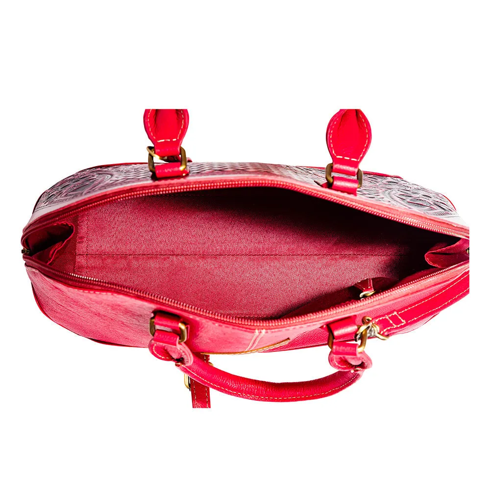 Emmylou Pass Hand-tooled Bag in Red sold by Myra Bag product image thumbnail 4