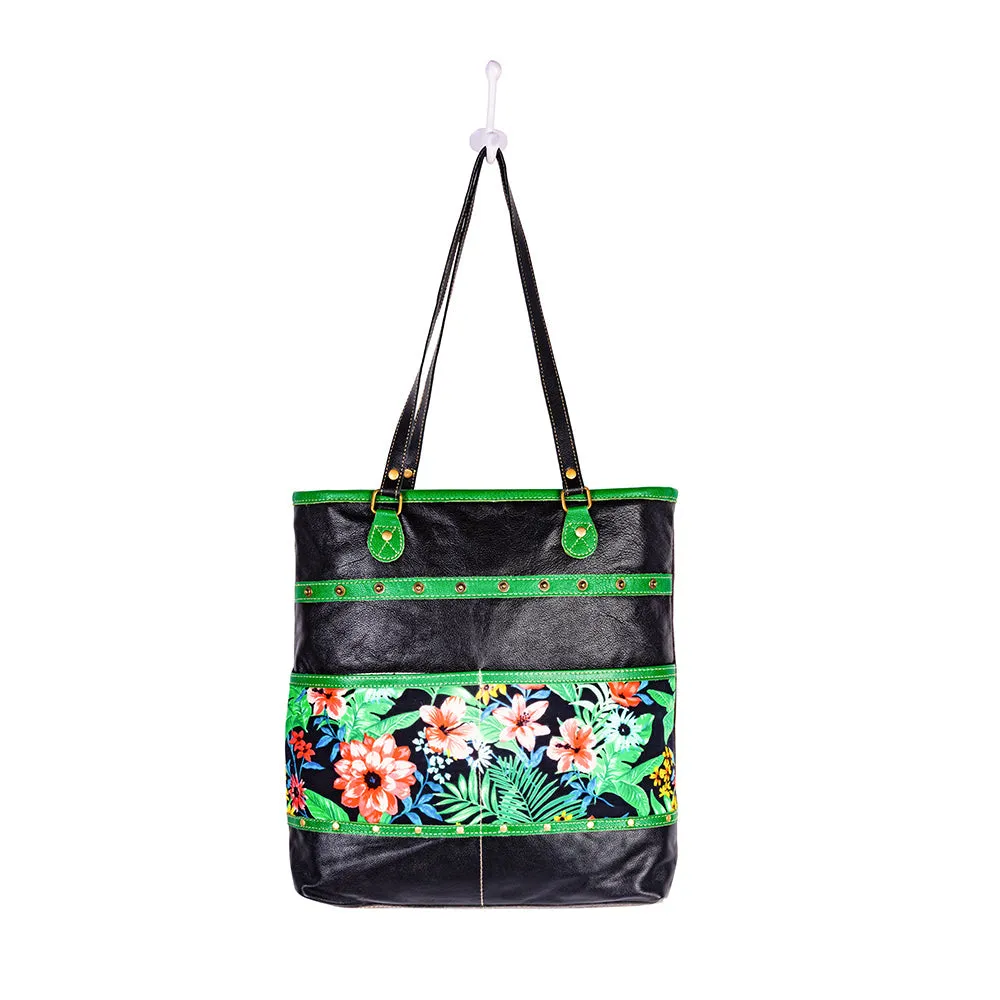 Marianna Floral Canvas & Leather Bag sold by Myra Bag product image thumbnail 5