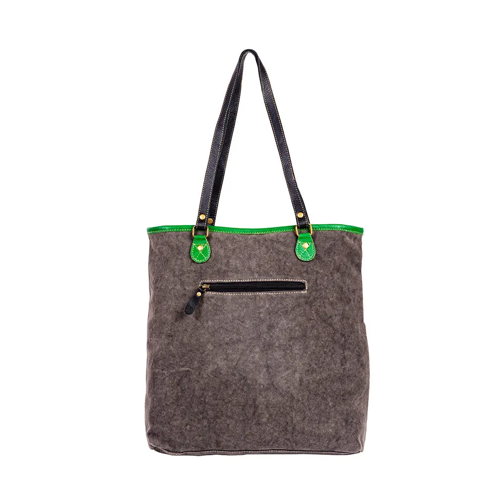 Marianna Floral Canvas & Leather Bag sold by Myra Bag product image thumbnail 3