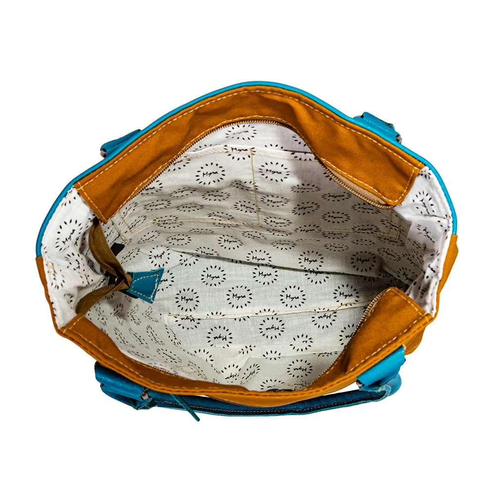 Blue Ridge Blooms Tote Bag sold by Myra Bag product image thumbnail 4