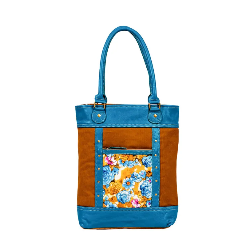 Blue Ridge Blooms Tote Bag sold by Myra Bag