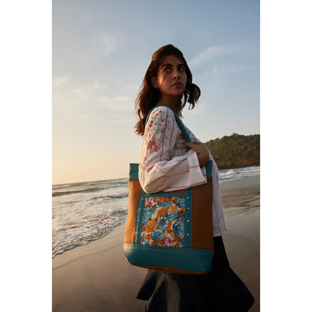 Blue Ridge Blooms Tote Bag sold by Myra Bag product image thumbnail 5