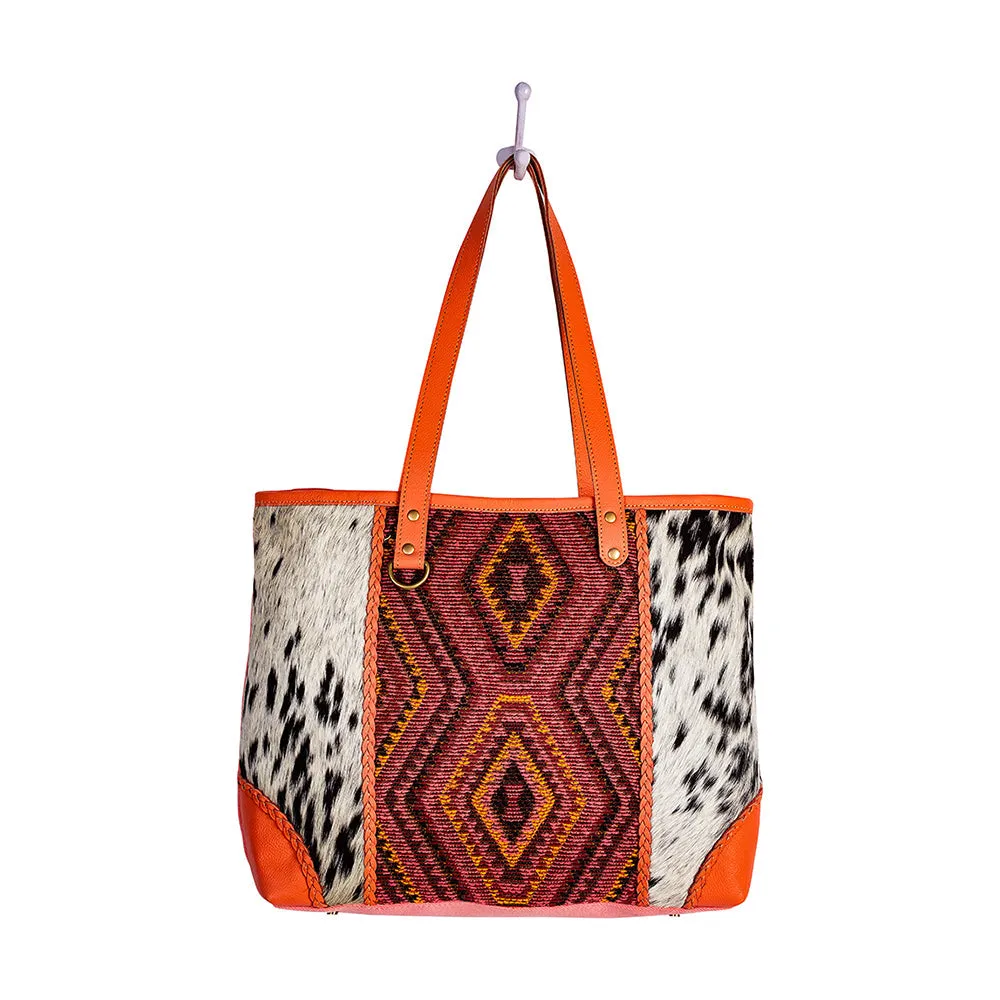 Tonga Ridge Tote Bag In Orange sold by Myra Bag product image thumbnail 5