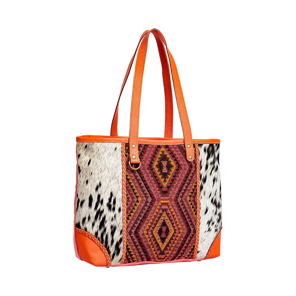 Tonga Ridge Tote Bag In Orange sold by Myra Bag product image thumbnail 2