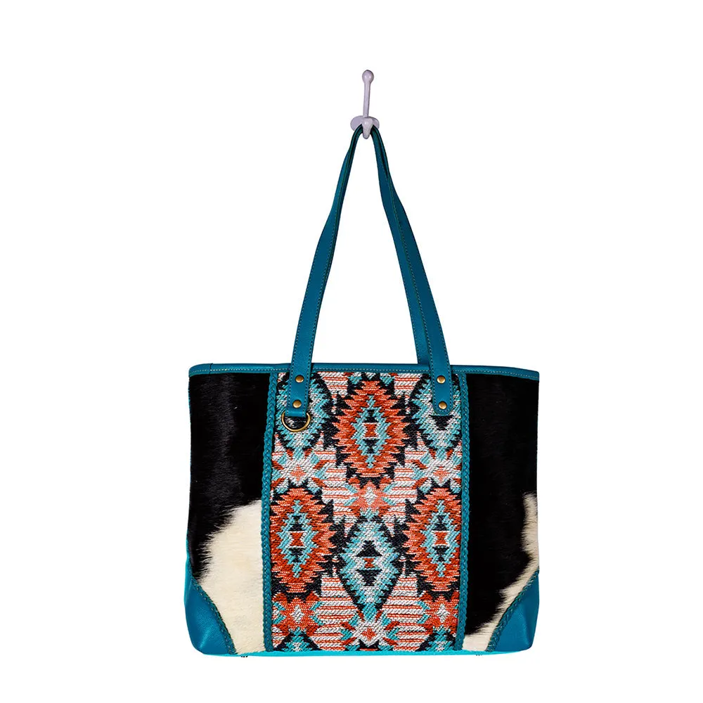 Tonga Ridge Tote Bag In Blue sold by Myra Bag product image thumbnail 5