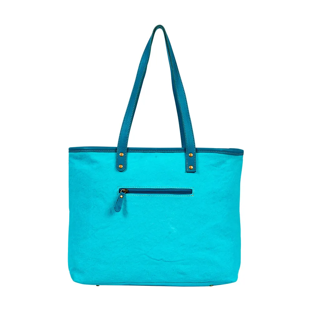 Tonga Ridge Tote Bag In Blue sold by Myra Bag product image thumbnail 3
