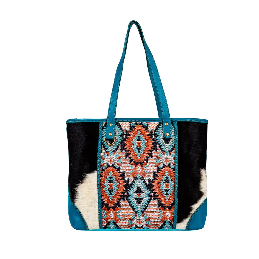Tonga Ridge Tote Bag In Blue sold by Myra Bag
