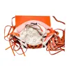 Tonga Ridge Canvas & Hairon Bag In Orange sold by Myra Bag