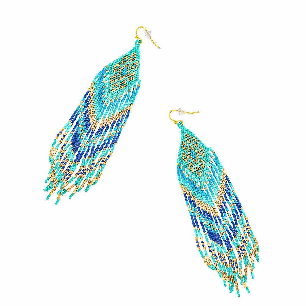 Waterfall Beaded Earrings sold by Myra Bag product image thumbnail 2