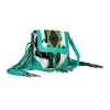 Tonga Ridge Canvas & Hairon Bag In Turquoise sold by Myra Bag