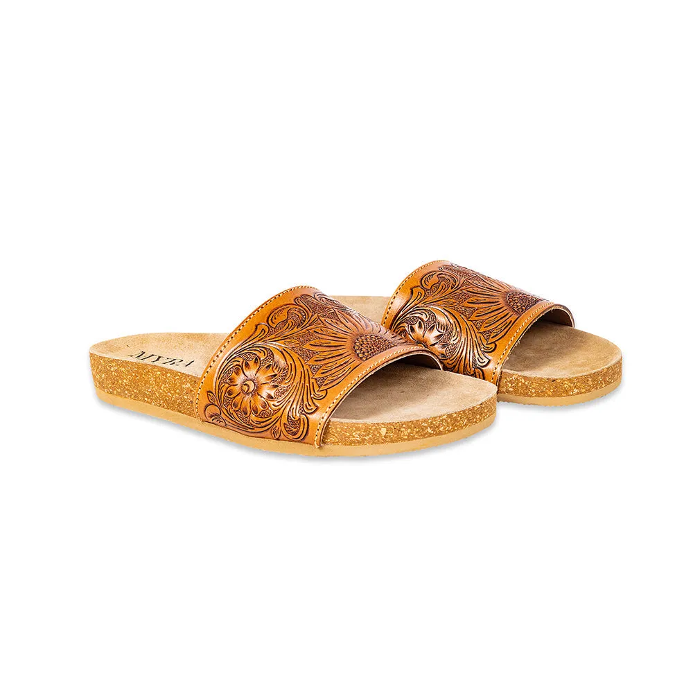 Dottie Hand-Tooled Sandals sold by Myra Bag