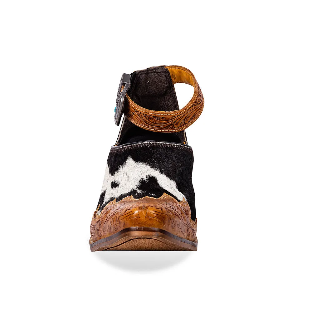 Zora Canyon Hair-On Hide Mules sold by Myra Bag product image thumbnail 4