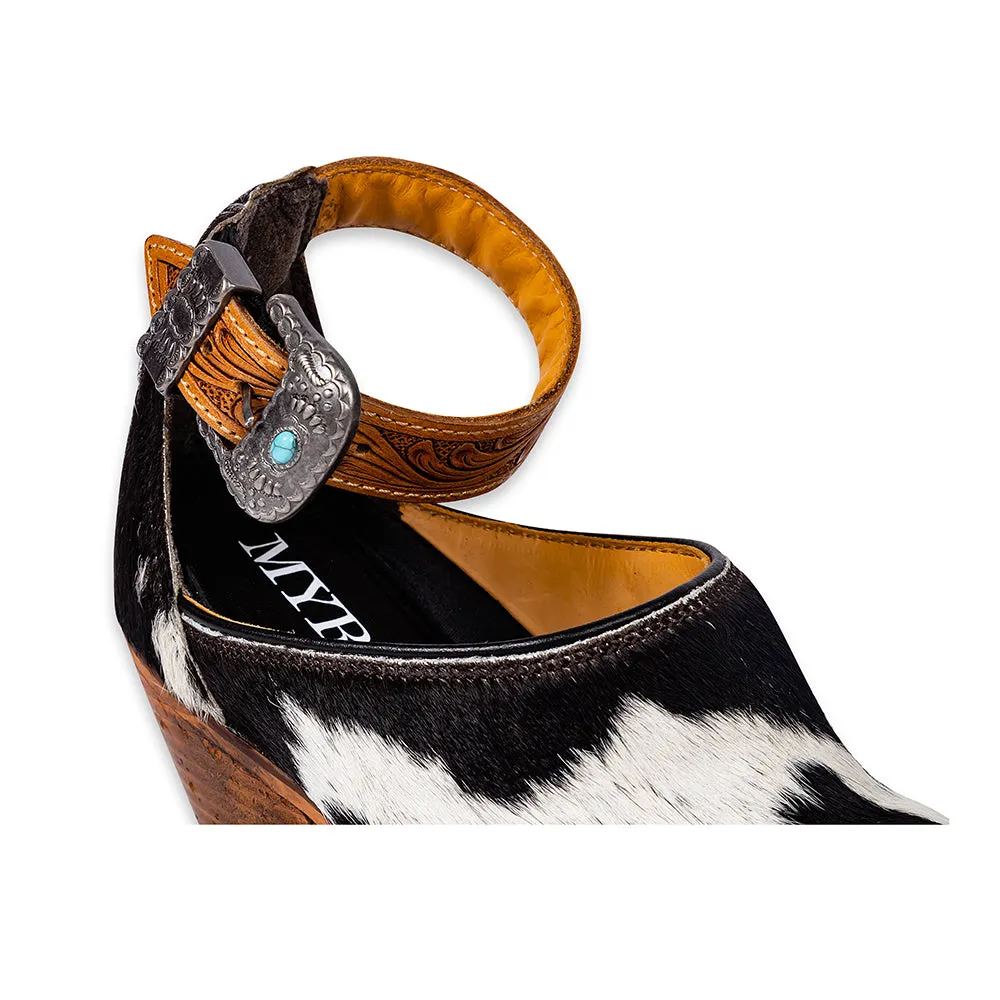 Zora Canyon Hair-On Hide Mules sold by Myra Bag product image thumbnail 5