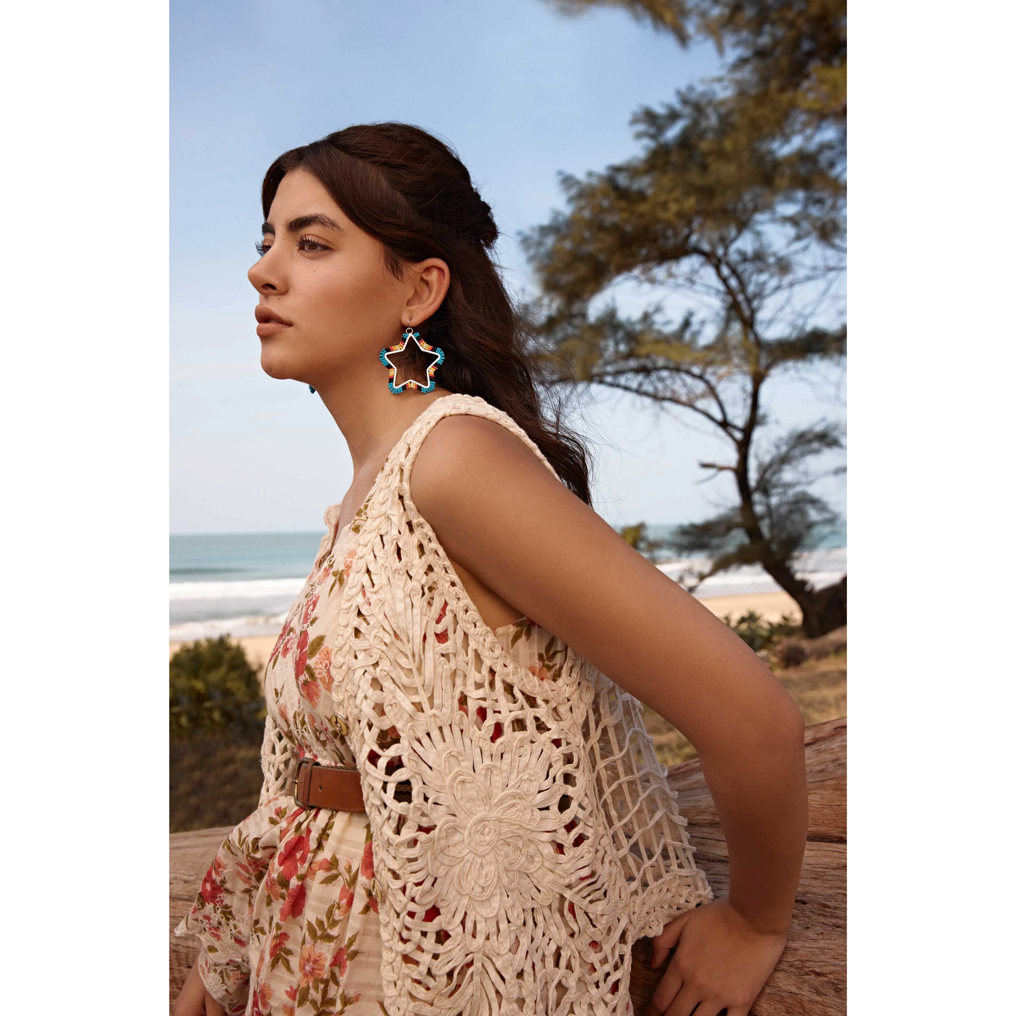 Star Light Star Bright Beaded Earrings sold by Myra Bag product image thumbnail 3