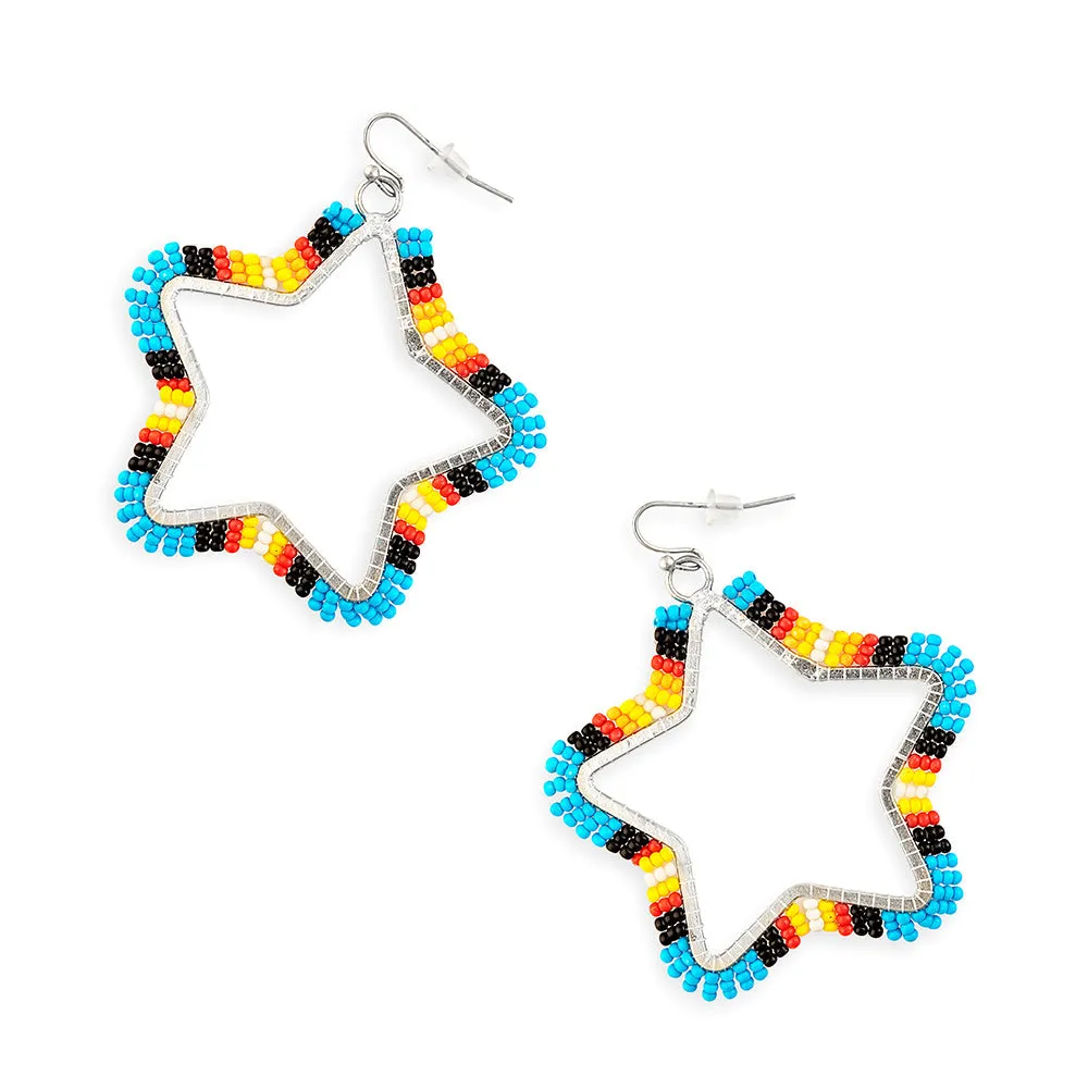 Star Light Star Bright Beaded Earrings sold by Myra Bag product image thumbnail 2