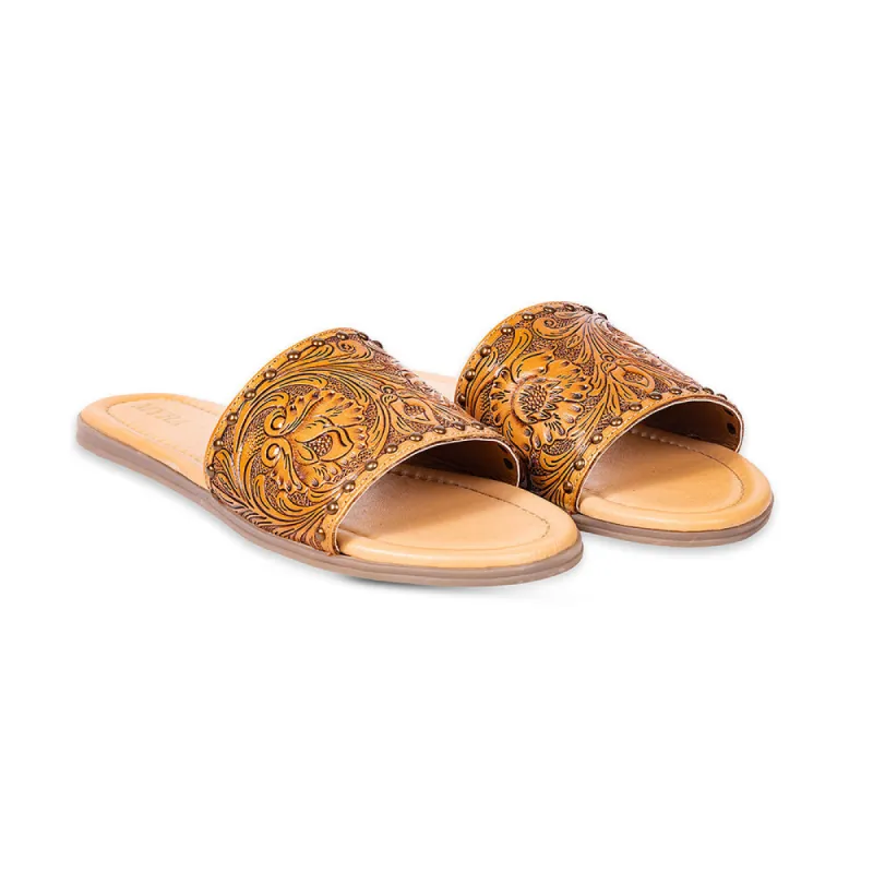 Kasandra Hand-Tooled Sandals sold by Myra Bag