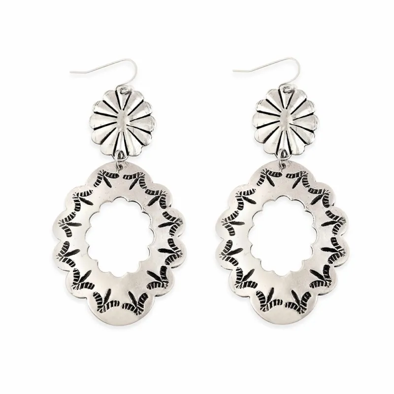 Concho Medallion Earrings made by Myra Bag