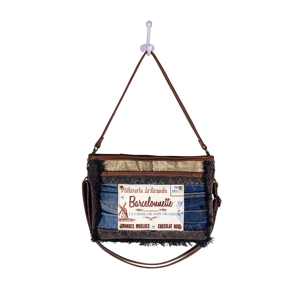 Barcelonnette Denim Small & Crossbody Bag sold by Myra Bag product image thumbnail 5