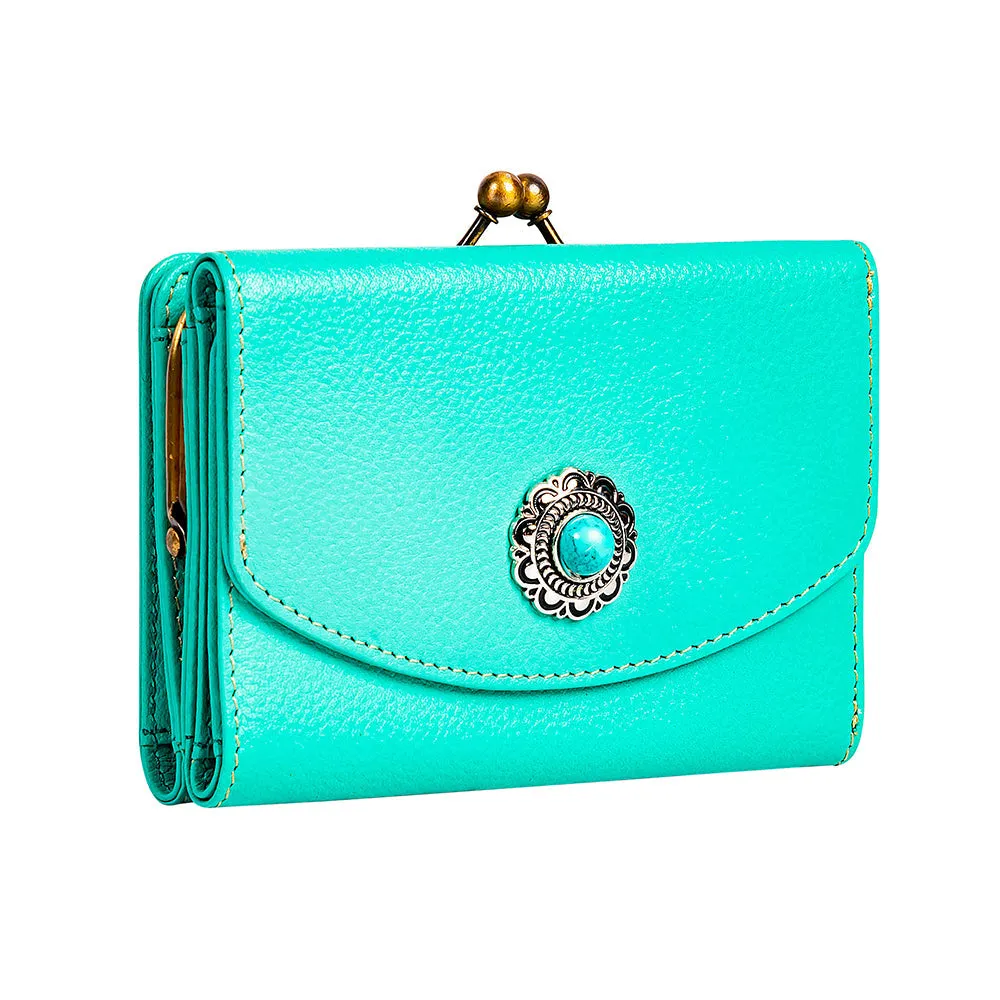 Gypsum Trail Coin Purse in Turquoise sold by Myra Bag product image thumbnail 2