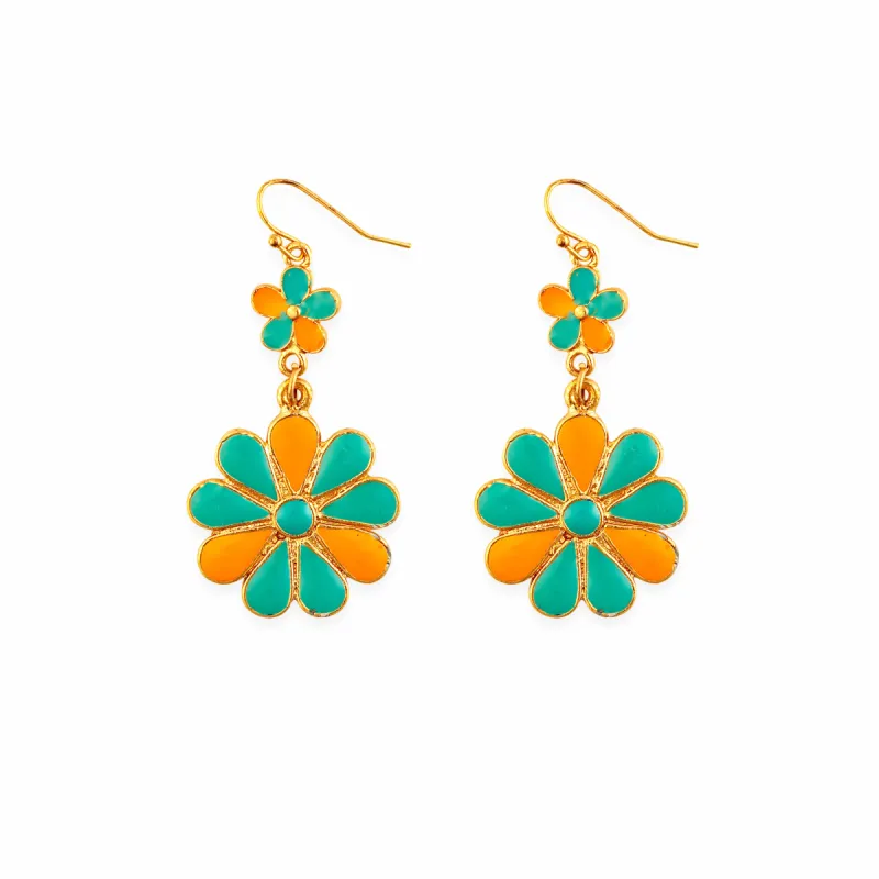 Sun Mesa Flower Earrings sold by Myra Bag