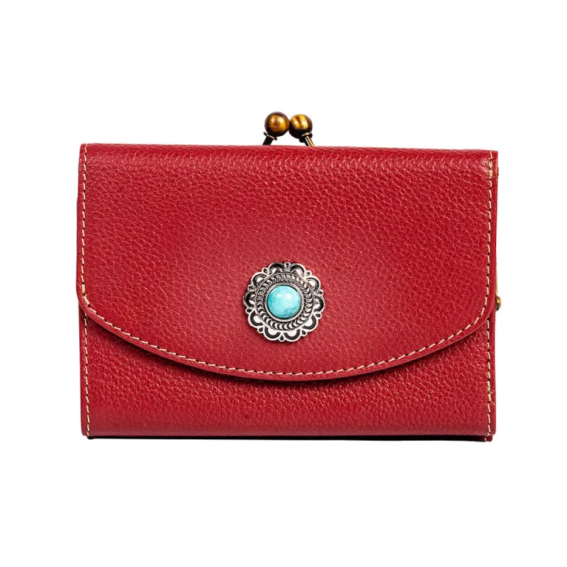 Gypsum Trail Coin Purse in Red sold by Myra Bag