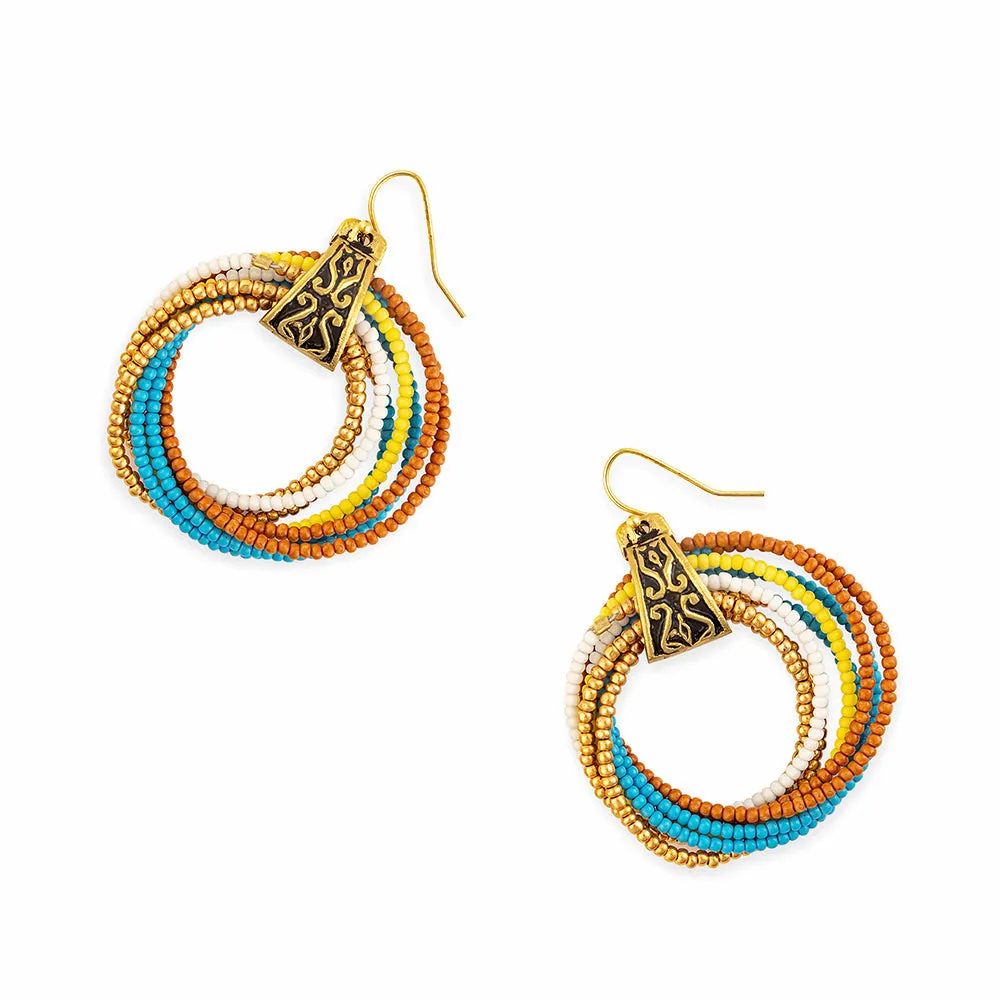 Ribbon Of Life Beaded Earrings sold by Myra Bag product image thumbnail 2