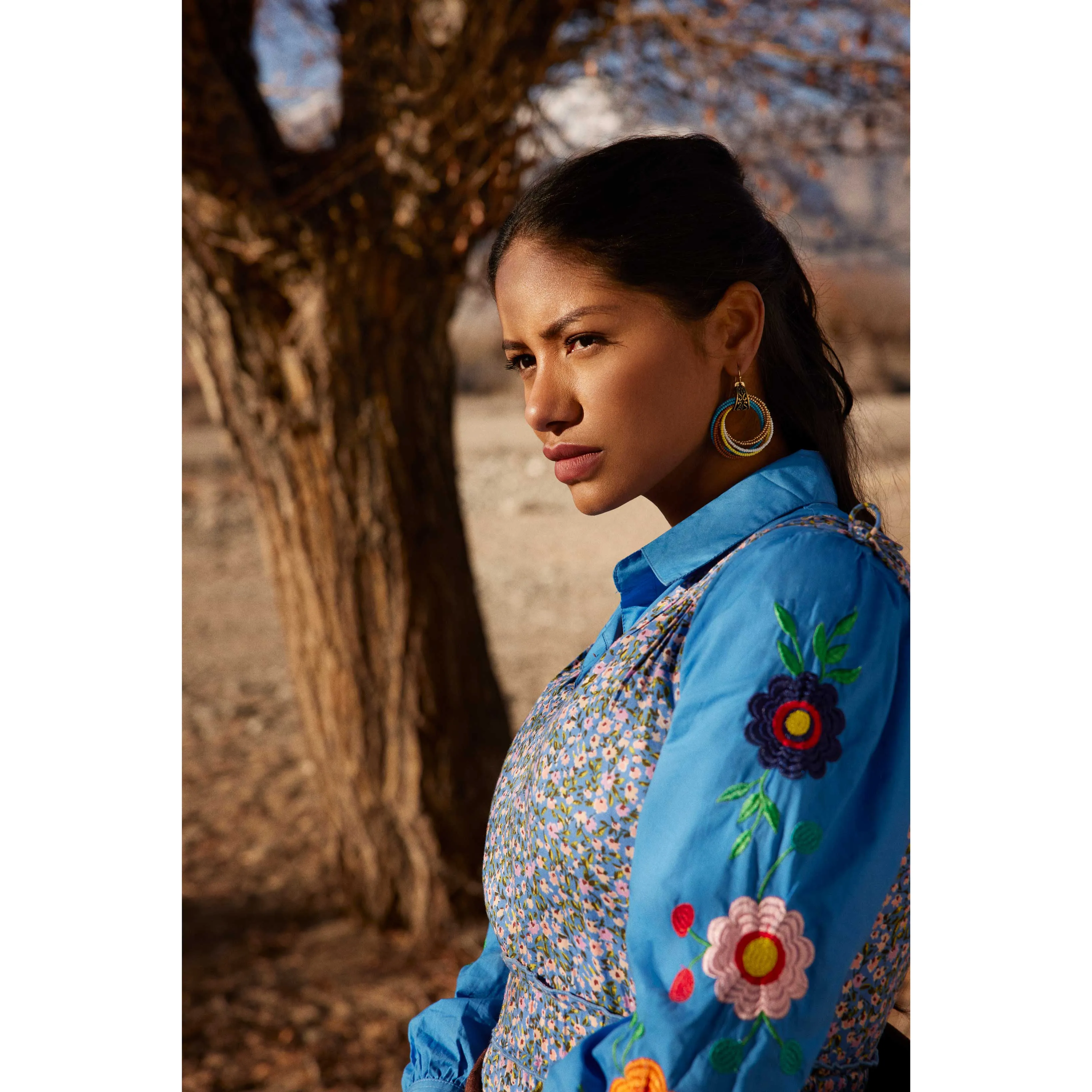 Ribbon Of Life Beaded Earrings sold by Myra Bag product image thumbnail 3