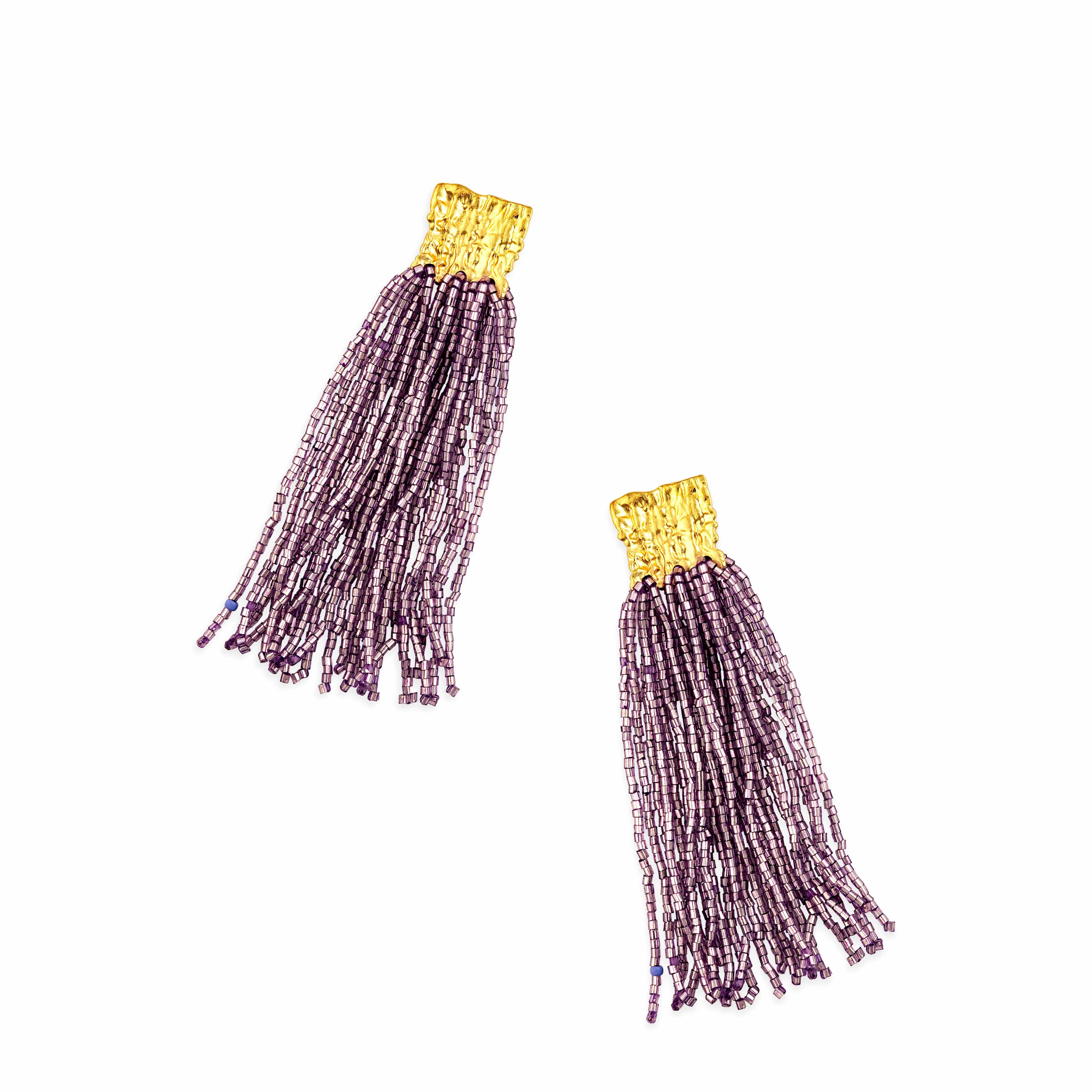 Heart's Passion Beaded Earrings sold by Myra Bag product image thumbnail 2