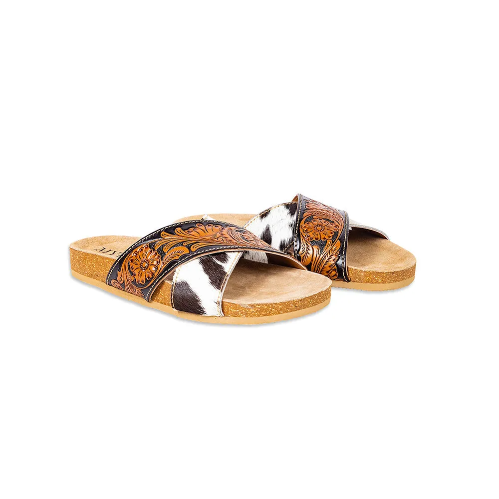 Nevada Hand-Tooled Sandals sold by Myra Bag
