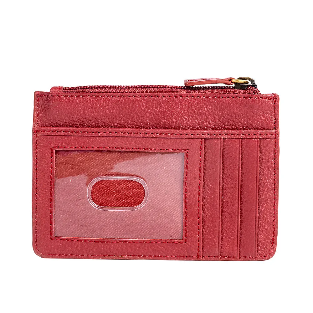 Foothill Creek Credit Card Holder in Red sold by Myra Bag product image thumbnail 3
