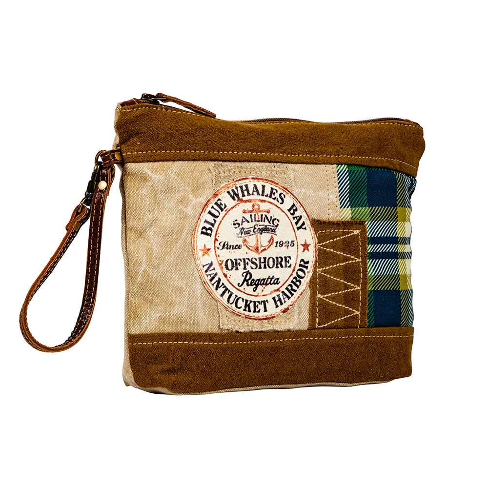 Blue Whales Bay Pouch sold by Myra Bag product image thumbnail 2