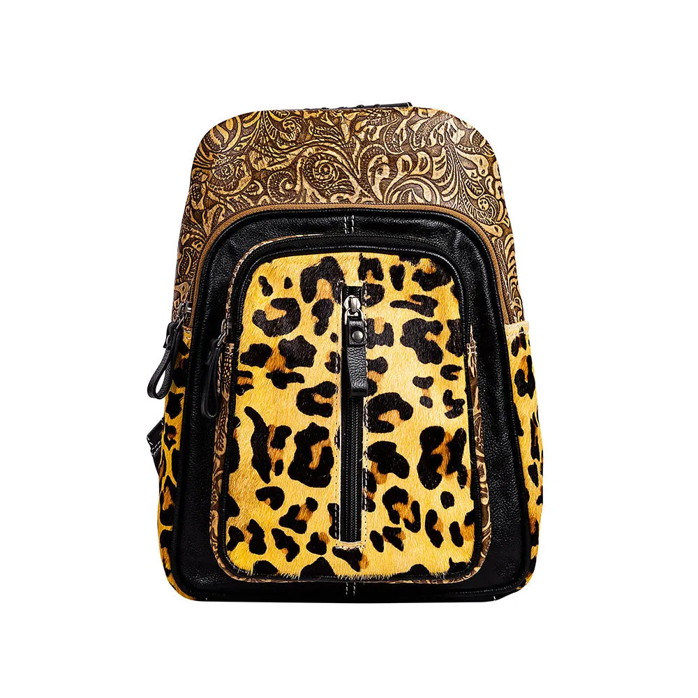 Jaguar Trail Hand-tooled Fanny Pack Bag sold by Myra Bag
