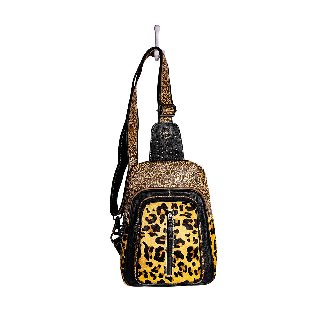 Jaguar Trail Hand-tooled Fanny Pack Bag sold by Myra Bag product image thumbnail 5