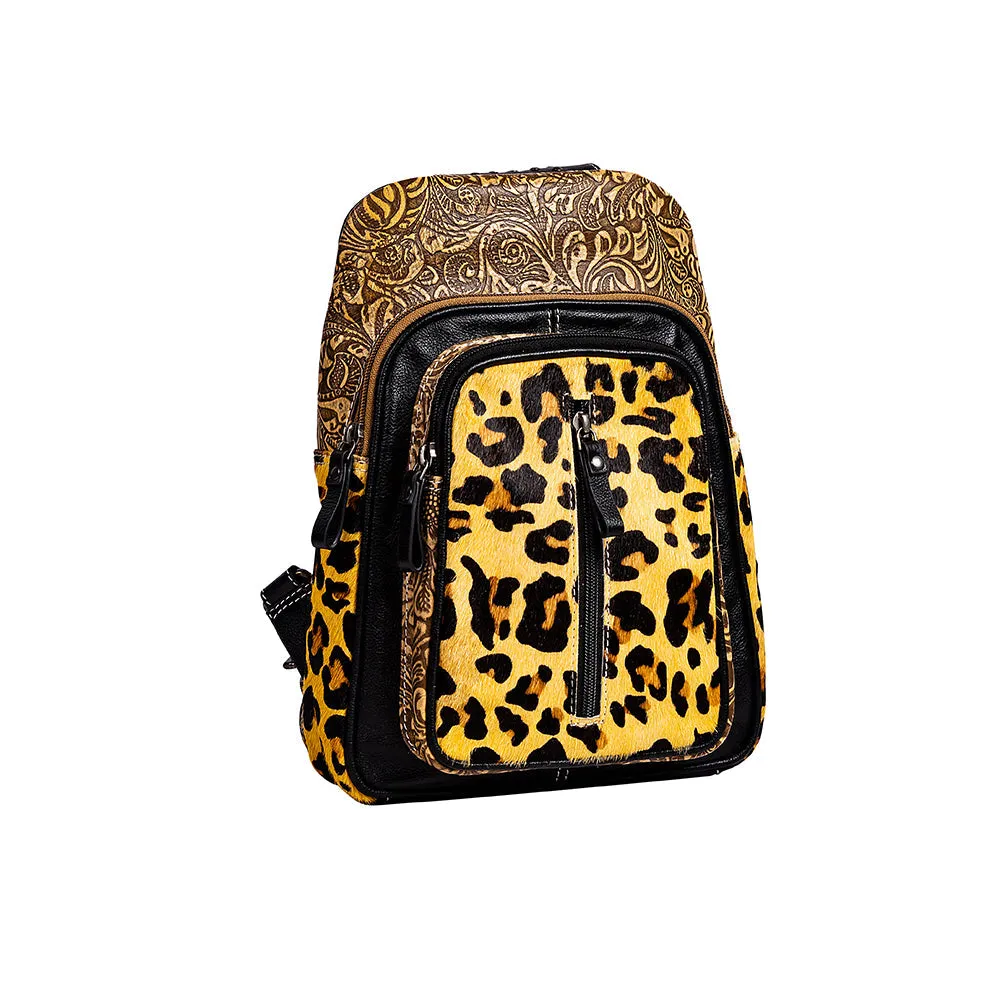 Jaguar Trail Hand-tooled Fanny Pack Bag sold by Myra Bag product image thumbnail 2