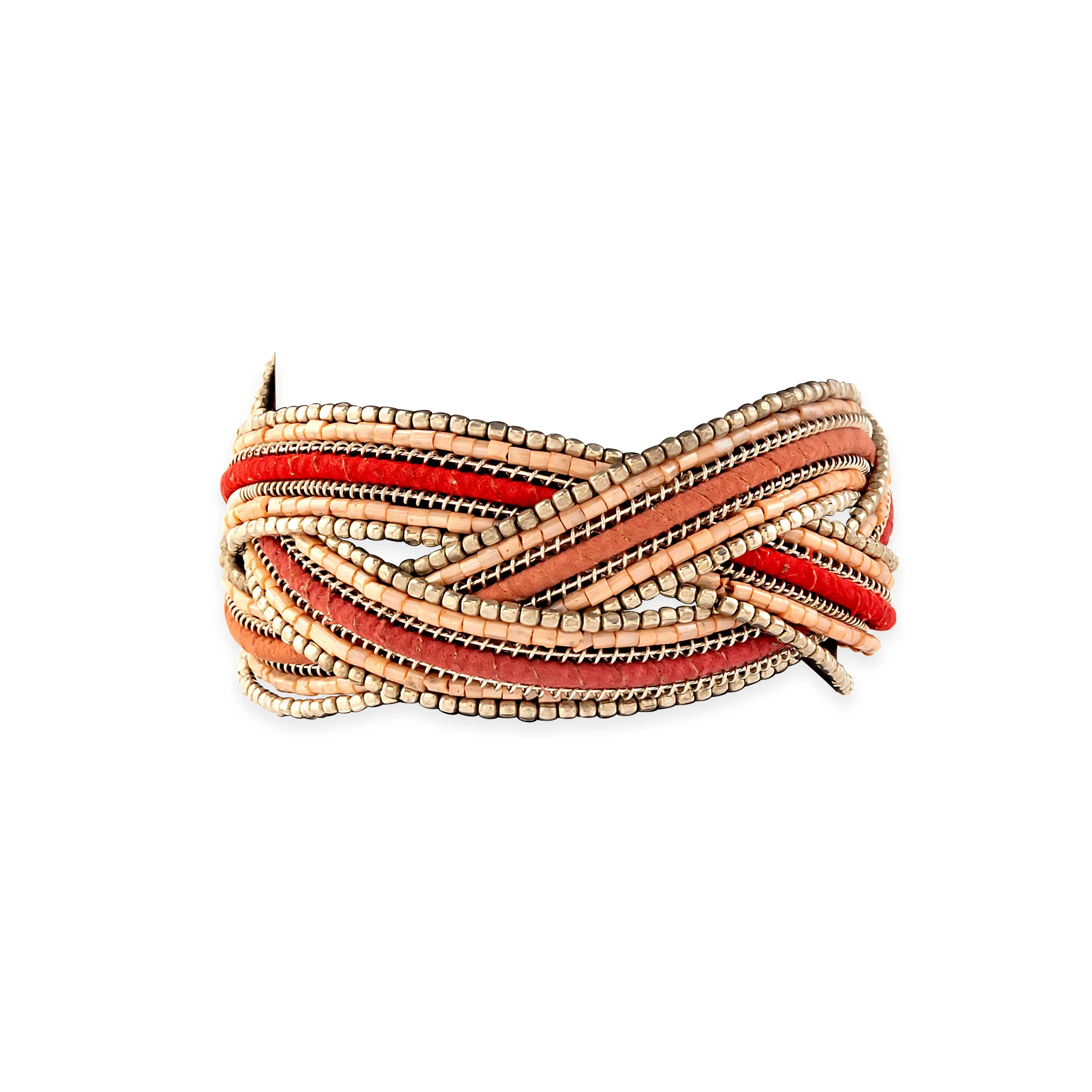 Infinite Hope Beaded Bracelet In Coral sold by Myra Bag product image thumbnail 2