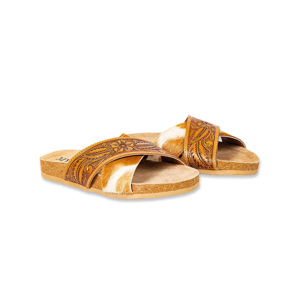 Prairie Hand-Tooled Sandals sold by Myra Bag