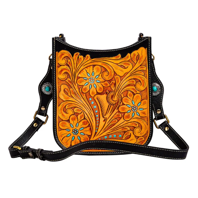 Belle's Peak Hand-tooled Bag sold by Myra Bag