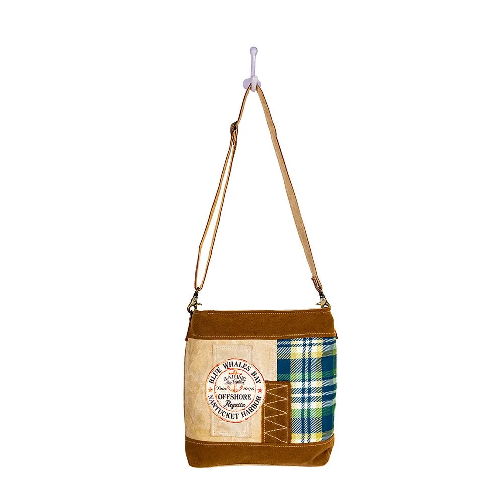 Blue Whales Bay Shoulder Bag sold by Myra Bag product image thumbnail 5