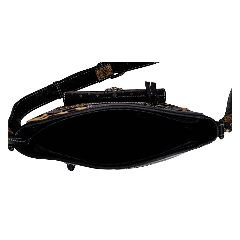 Jaguar Trail Hand-tooled Leather & Hairon Bag sold by Myra Bag product image thumbnail 5