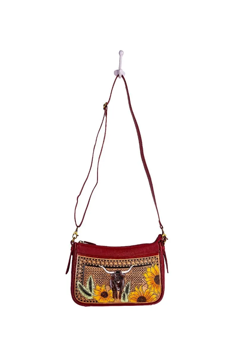 On the Trail Home Hand-tooled Bag sold by Myra Bag product image thumbnail 4