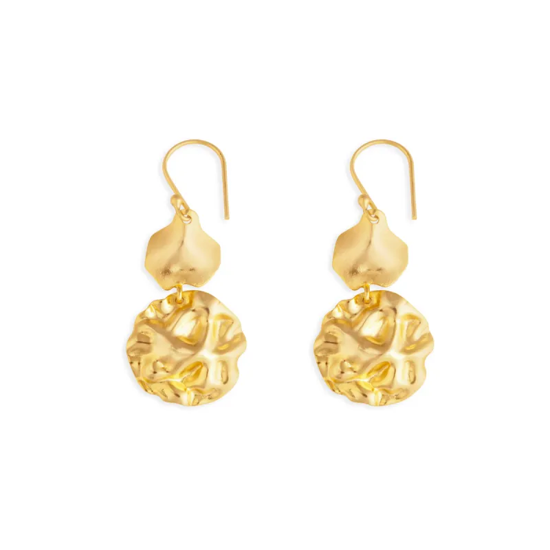 Marla Gold-Tone Earrings made by Myra Bag